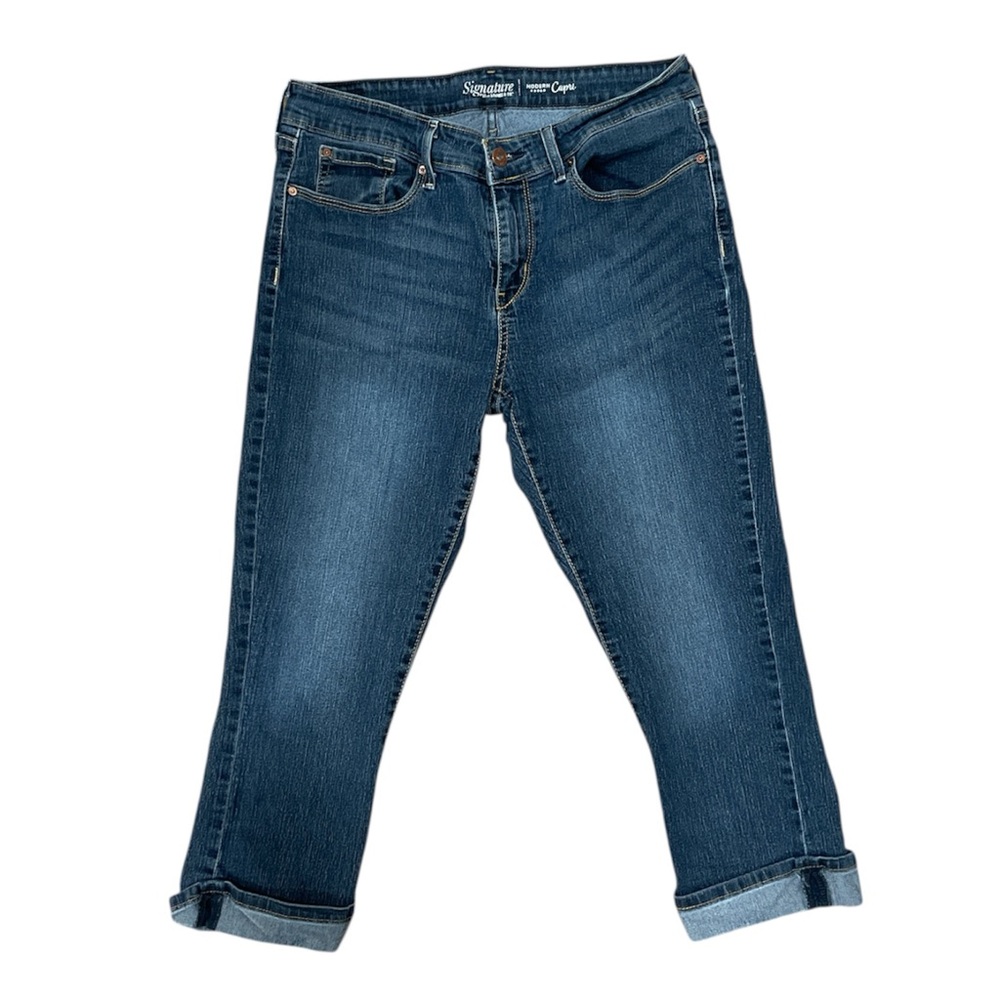 Signature by Levi Strauss Blue Ankle Cropped Jeans